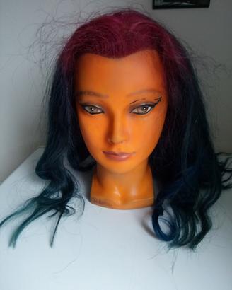 testina capelli veri 