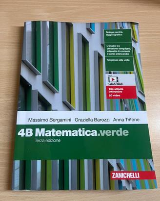 Libro matematica di quarta e terza