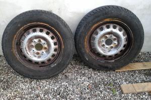 N.2 cerchi in ferro FIAT R13 foratura 4x98 + gomme