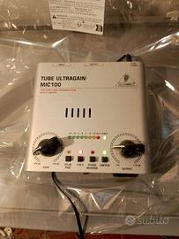  Behringer Ultragain MIC100 preamp valvolare