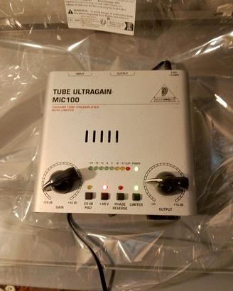  Behringer Ultragain MIC100 preamp valvolare