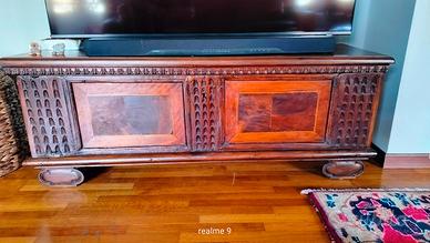 Piccola cassapanca bergamasca del '600 seicentesca