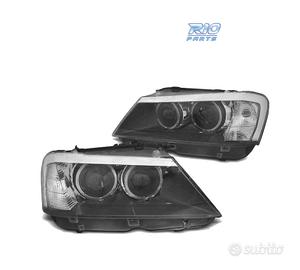 FARI BMW X3 F25 10-14 ANGEL EYES LED NERO