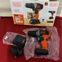 Trapano battente a batteria black + decker