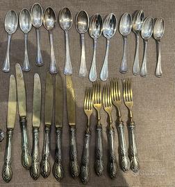 Set posate vintage argento 800