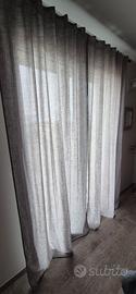 Tende cotone grigio chiaro h. 270 x 140