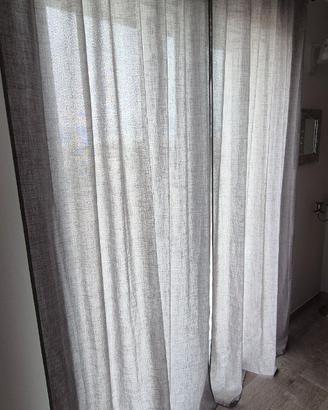 Tende cotone grigio chiaro h. 270 x 140