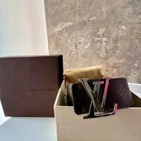 Cintura Louis Vuitton 95cm reversibile.