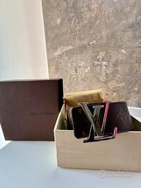 Cintura Louis Vuitton 95cm reversibile.