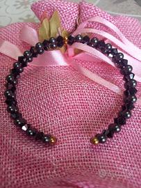 bracciale Swarovski oro 750 e cristalli