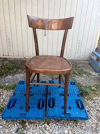 Set sedia trattoria anni 40/50