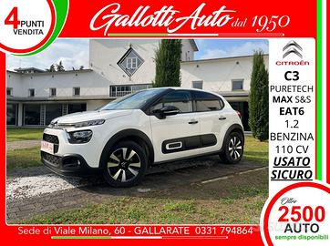 Citroen C3 1.2 puretech Max s&s 110cv eat6