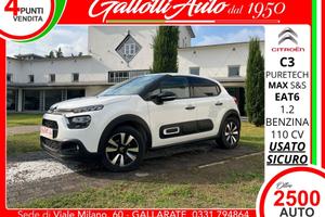 Citroen C3 1.2 puretech Max s&s 110cv eat6