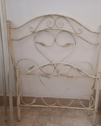 LETTO SINGOLO FERRO BATTUTO