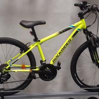 MTB Rockrider 24 Pollici ST 500 Giallo Fluo