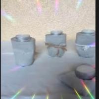 candele a forma di bicchiere