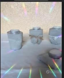 candele a forma di bicchiere