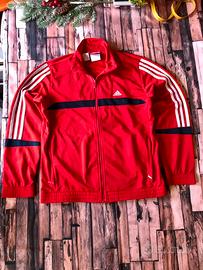 Giacca Adidas Unisex Sportiva Rosso Fuoco