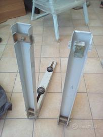 Staffe condizionatore + asta ancoraggio ringhiera