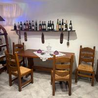 Tavolo in Legno Pino Russo