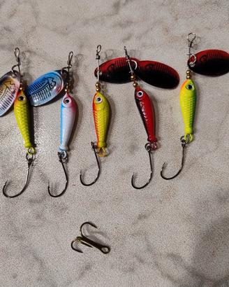 cucchiaini da pesca con elica simulazione peace10g