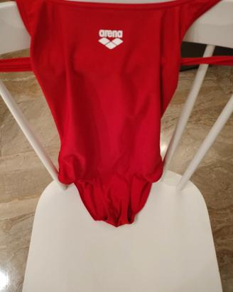 Costume intero piscina Arena rosso