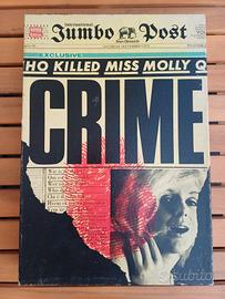 Gioco da tavolo vintage Jumbo Crime 1972 completo