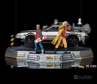 Delorean 1:10 Back to Future  Iron Studios deluxe