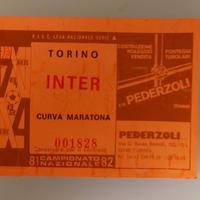 Biglietto TORINO INTER - Serie A 1981-82