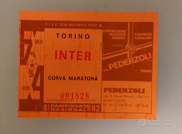Biglietto TORINO INTER - Serie A 1981-82