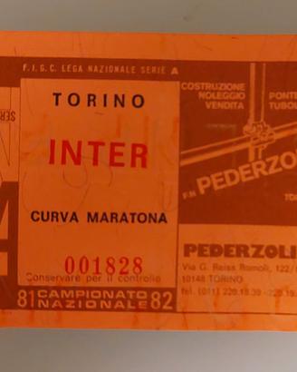 Biglietto TORINO INTER - Serie A 1981-82