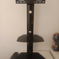 porta TV in vetro e metallo x appendere TV 