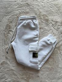 Pantalone Stone Island Cargo Bianchi