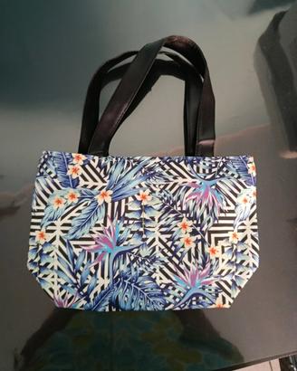 Borsa a mano estiva Pittarello con fantasia tropic