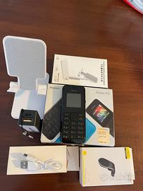 cellulare Nokia 105,nero, con radio FM, +accessori