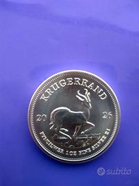 Krugerrand 2026 - 1 oz. di puro argento 999.