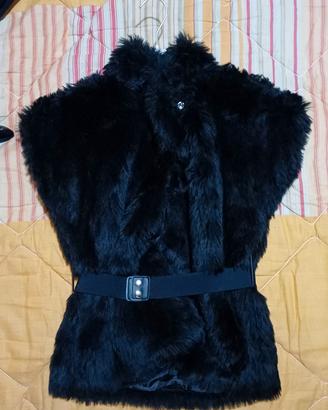 pelliccia nera donna