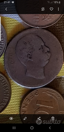 2 lire umberto 1 re d'Italia