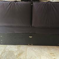 Letto contenitore matrimoniale Ikea gressvik nero