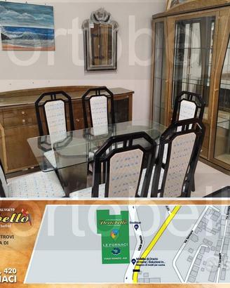 Codice: 8961 SALA STILE VINTAGE COMPLETA DI VETRI