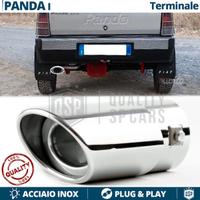 TERMINALE Scarico OVALE per FIAT PANDA 141 Cromato