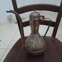 Oliera decorata in rame decorata