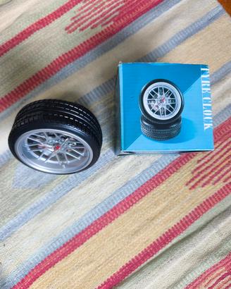 orologio Sveglia a forma di ruota d'Auto + scatola