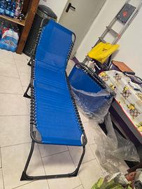 2 Sdraio pieghevoli nuove con etichetta 