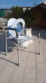 Sedia Comoda Wc Multifunzione alza water