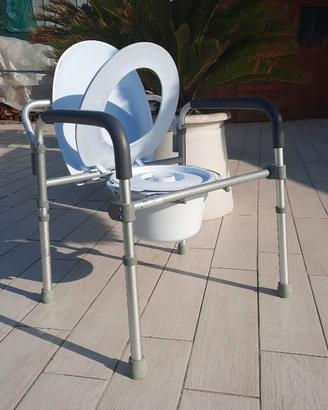 Sedia Comoda Wc Multifunzione alza water