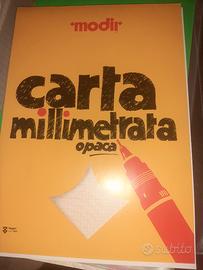 Carta millimetrata e carta lucida da disegno