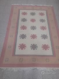 Tappeto Kilim 180x128 - Lana Naturale Fatto a Mano