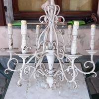 lampadario shabby chic