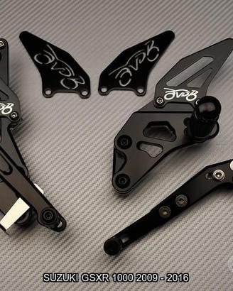 Pedane arretrate SUZUKI GSXR 1000 2009 2016